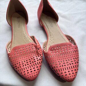 Restricted Coral Slip-On Flats Size 9.5